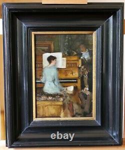 Painting, Piano, Music, Impressionism, Interior Scene, France