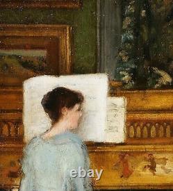 Painting, Piano, Music, Impressionism, Interior Scene, France