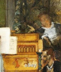 Painting, Piano, Music, Impressionism, Interior Scene, France