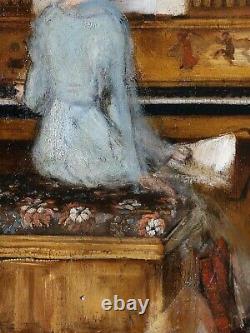 Painting, Piano, Music, Impressionism, Interior Scene, France