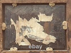 Painting Signed Charles Towne Rest Near Pond Oil Painting On Wooden Panel