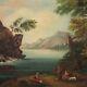 Painting Signed Landscape Painting Oil Canvas Style Antique Frame Golden Wood 900