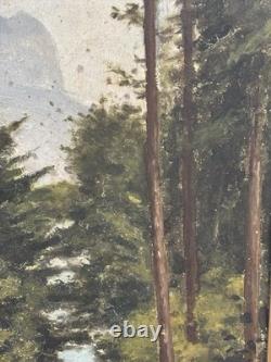 Painting by Albert Gosselin, Underbrush Landscape. Oil on Panel