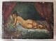 Painting Late 18th Century Early 19th Century Realistic Oil/wood 13cm X 18cm Reclining Nude