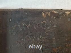Painting late 18th century early 19th century realistic Oil/wood 13cm x 18cm Reclining nude