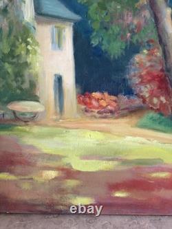 Painting of a House in the Woods, Oil on Canvas