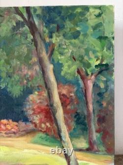 Painting of a House in the Woods, Oil on Canvas