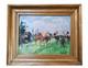 Painting Of A Horse Racing Scene At Longchamp Racetrack By Adrienne Jouclard