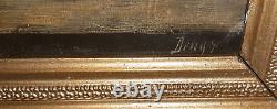 Painting signed Oil S WOOD Still Life Flower Bouquet Vase 18th/19th Century Framed