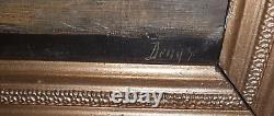 Painting signed Oil S WOOD Still Life Flower Bouquet Vase 18th/19th Century Framed
