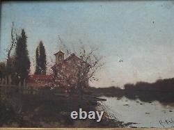 Paintings, 2 Oils on Panel, M. RAMOS ARTAL, Landscapes, XIX