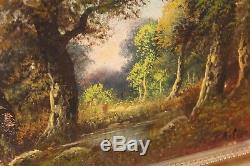 Pair Of Paintings Barbizon Landscape Oil Signed Paul Astier