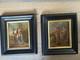 Pair Of Antique Paintings The Return From The Hunt 18th Century On Wood Holland
