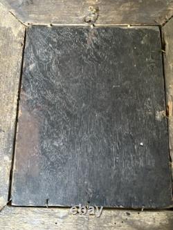 Pair of Antique Paintings The Return from the Hunt 18th Century on Wood Holland