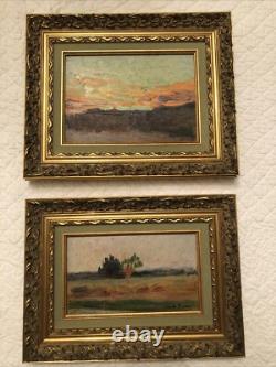 Pair of Landscapes by Claude Firmin (1864-1944, Avignon)