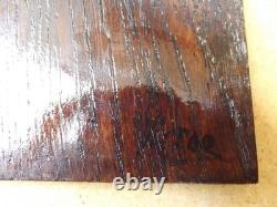 Pair of Oil Paintings on Wood Panel Still Life with Hunting Birds signed Victor