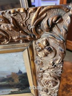 Pair of oil paintings on wood