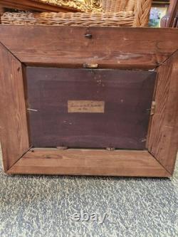 Pair of oil paintings on wood