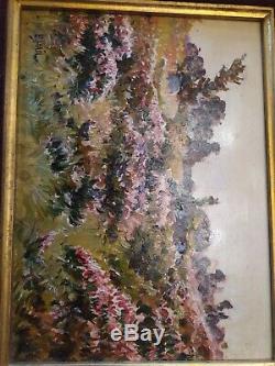 Pairs Oil On Wood Edward Pail 1851/1916