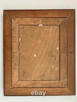 Panel By Albert Hirtz Lavandiere Scene De Riviere Frame Natural Wood G2315