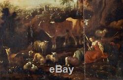Pastoral Scene, Oil On Panel XVIII