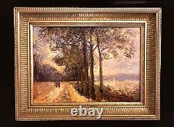 Paul Flaubert (1928-1994) Landscape with Trees oil on panel signed