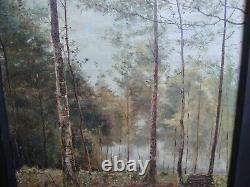 Paul Gondrexon, Oil On Canvas, Underwood, Effect Of Morning 1890. Ardennes