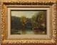 Paul Huet (1803-1869) Oil On Canvas Underbrush With A Pond