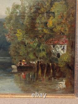 Paul Huet (1803-1869) Oil on canvas Underbrush with a pond