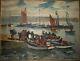 Paul Morchain Britain 1876-1939 Return Fishing 30 Marine Painter Of Marine