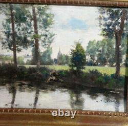 Paysage Impressionniste Circa 1930 Oil Signed Georges Frédéric Morvan 1885 1968