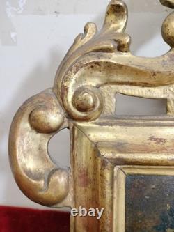 Pietà. Oil on Copper. Period Carved and Gilded Wooden Frame. Spain. 17th Century