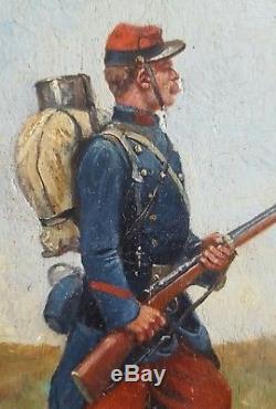 Poilu In Uniform Painting Alexis Demarle Oil Painting