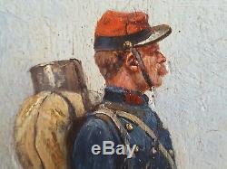 Poilu In Uniform Painting Alexis Demarle Oil Painting