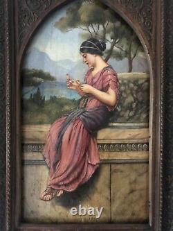 Portrait Hsb Circa 1920-1930 After A Painting Of Jw Godward Neo Antique