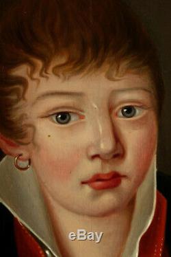 Portrait Of Gabriel Courouble, 1818, At 16 Years Old, English School! Beautiful Frame