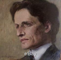 Portrait Of Man Signed G. Lautenschläger (1859-1945) -ca 1900-oil On Panel