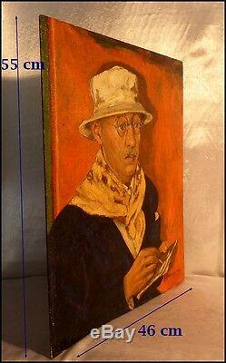 Portrait Of The Painter Pierre Bonnard By Gisèle Belleud 1944 Oil On Panel