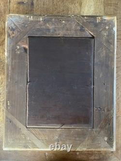 Portrait Oil Painting on Wood Panel, 19th Century