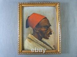 Portrait of Zubeir Pasha (1830-1913), Governor of Sudan, oil on wood 1888