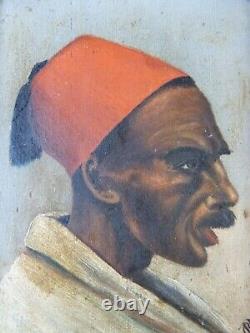 Portrait of Zubeir Pasha (1830-1913), Governor of Sudan, oil on wood 1888