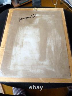 Portrait of an Old Man, Oil Painting on Wood, 19th Century, Beautiful Frame