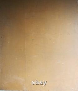 Portrait of an aristocrat, a Count, oil on wood, coat of arms, good condition