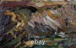 Powerful Impressionist 1900. Seaside Landscape In The South. Signed