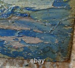 Powerful Impressionist 1900. Seaside Landscape In The South. Signed