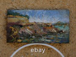 Powerful Impressionist 1900. Seaside Landscape In The South. Signed