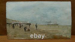 Pre-impressionist Marine, Beachfront, Near Monet From The Beginning, Boudin