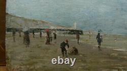 Pre-impressionist Marine, Beachfront, Near Monet From The Beginning, Boudin