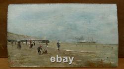 Pre-impressionist Marine, Beachfront, Near Monet From The Beginning, Boudin