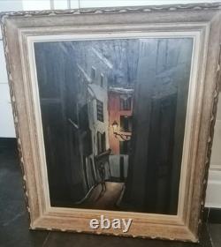 Provençal Painter Joseph Béraud oil on panel Rue Saboly Avignon signed